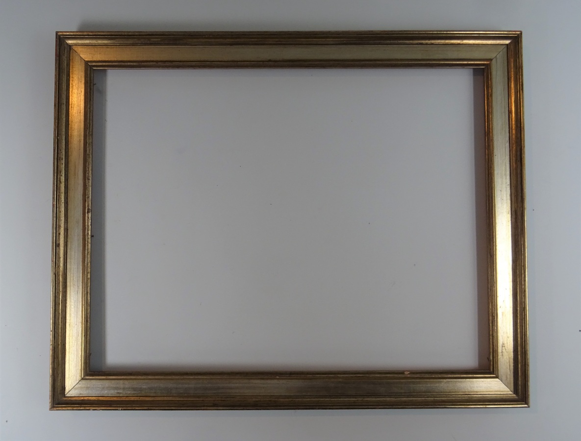Large Vintage Gold Silver painted Frame
